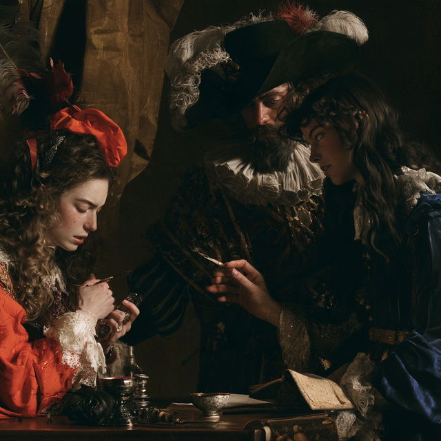 Nicolas Mignard style, Midjourney V8.2, render 3 of 4