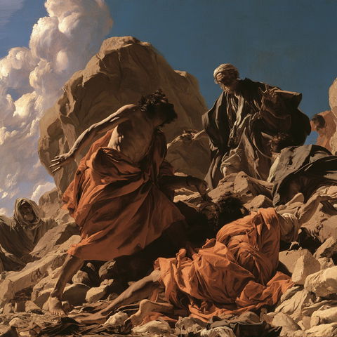 Nicolas Poussin style (Painters), Midjourney V8.2