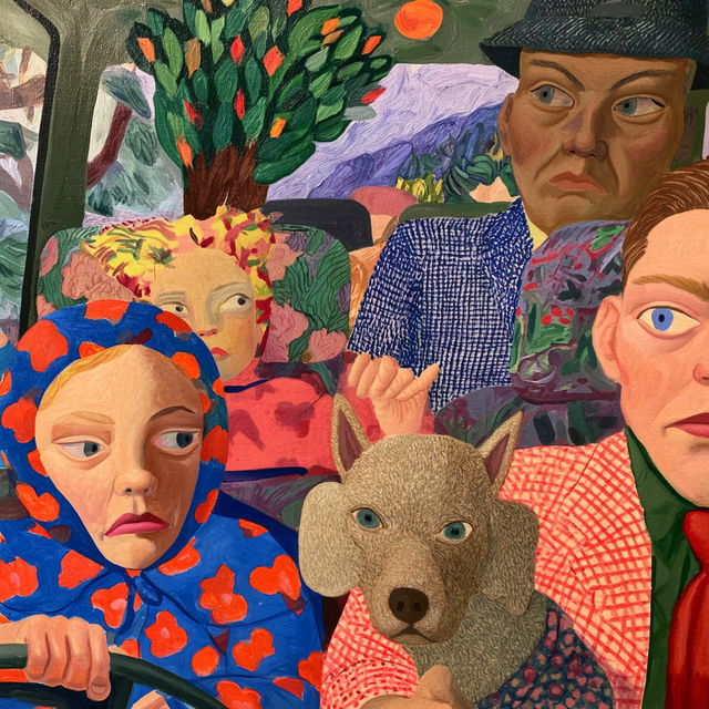 Nicole Eisenman style, Midjourney V8.2, render 2 of 4