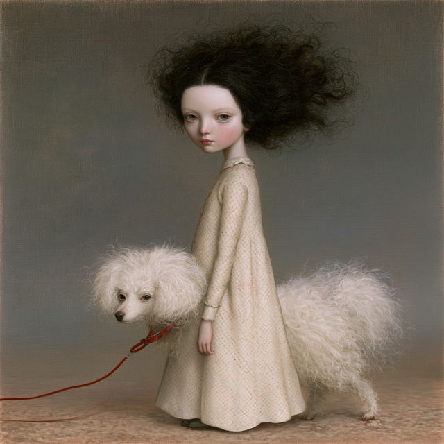 Nicoletta Ceccoli style, Midjourney V8.2, render 1 of 4
