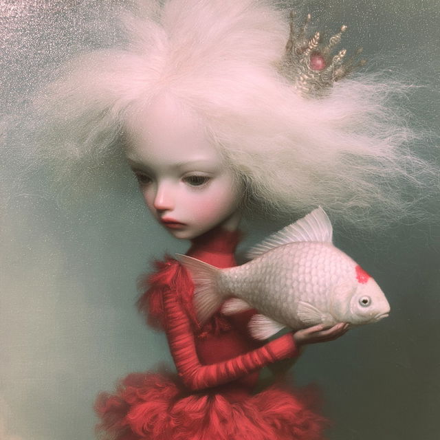 Nicoletta Ceccoli style, Midjourney V8.2, render 4 of 4