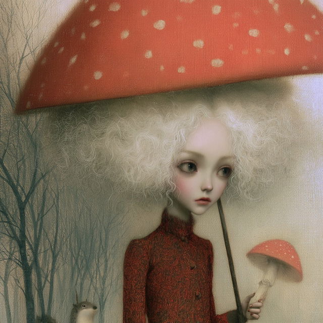 Nicoletta Ceccoli style, Midjourney V8.2, render 3 of 4