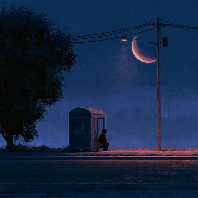 Night style, Midjourney V8.2, render 4 of 4