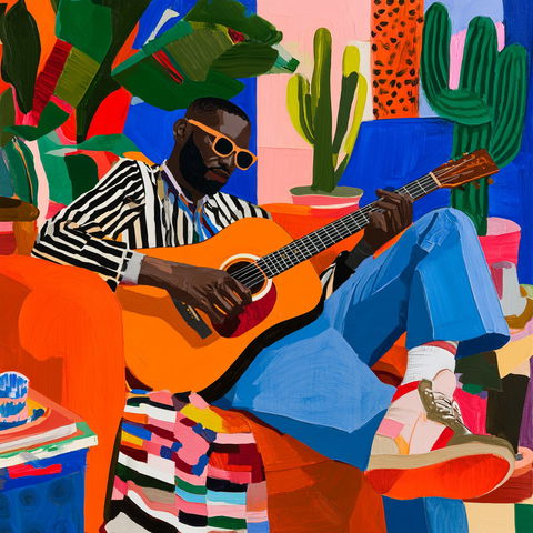 Nina Chanel Abney style (Painters), Midjourney V8.2