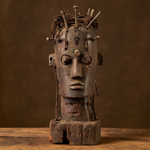Nkisi figure style, Midjourney V8.2, render 1 of 4