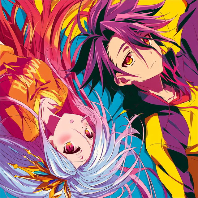 No Game No Life style, Midjourney V8.2, render 4 of 4