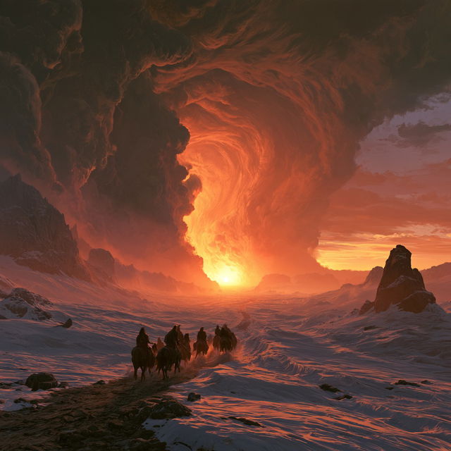 Noah Bradley style, Midjourney V8.2, render 3 of 4