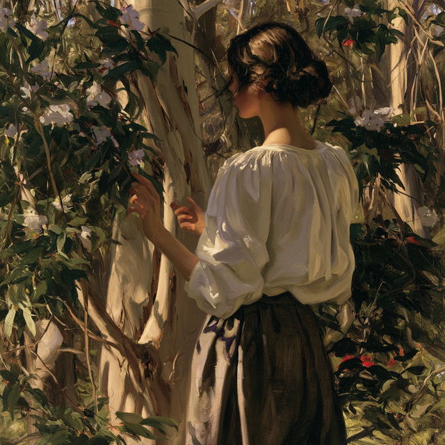 Nora Heysen style, Midjourney V8.2, render 4 of 4