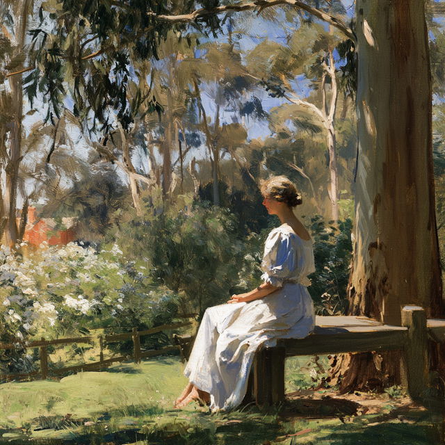 Nora Heysen style, Midjourney V8.2, render 3 of 4