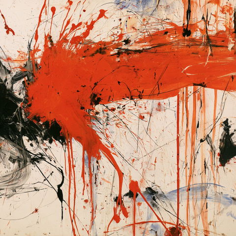 Norman Bluhm style (Painters), Midjourney V8.2