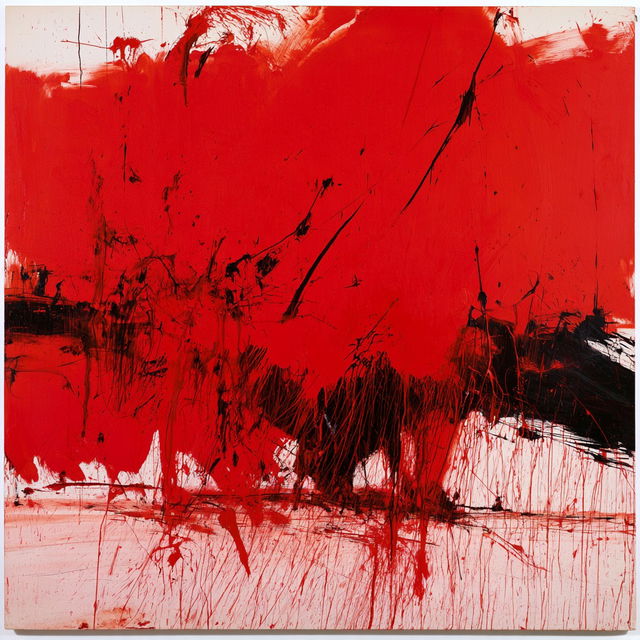 Norman Bluhm style, Midjourney V8.2, render 4 of 4