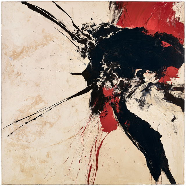 Norman Bluhm style, Midjourney V8.2, render 3 of 4