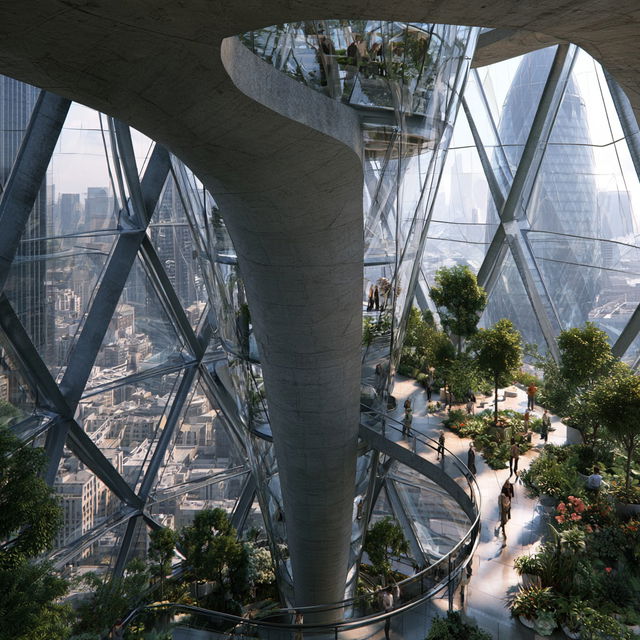 Norman Foster style, Midjourney V8.2, render 1 of 4