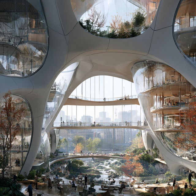 Norman Foster style, Midjourney V8.2, render 4 of 4