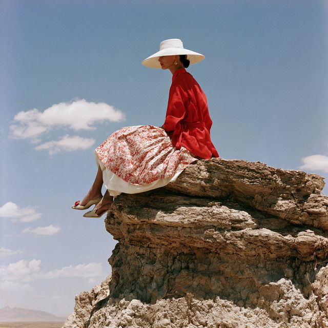 Norman Parkinson style, Midjourney V8.2, render 4 of 4