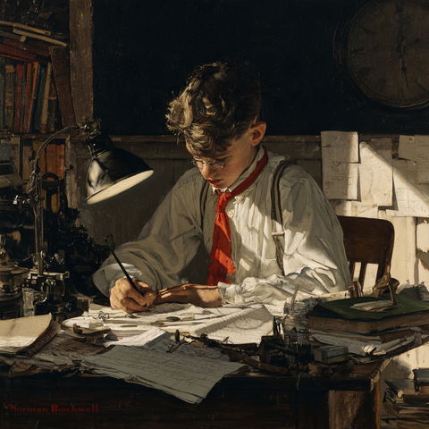 Norman Rockwell style (Painters), Midjourney V8.2