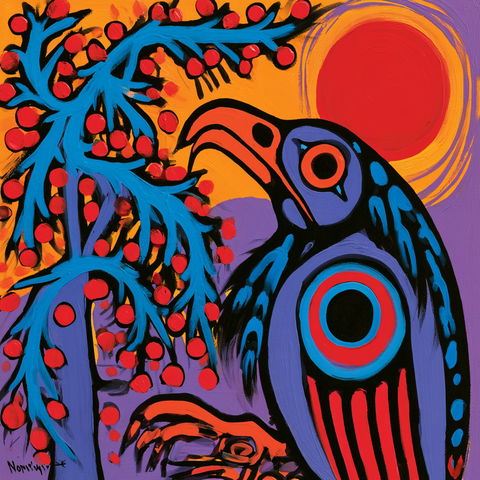 Norval Morrisseau style (Painters), Midjourney V8.2