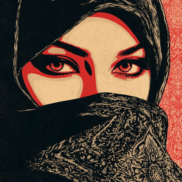 Obey Giant style, Midjourney V8.2, render 1 of 4