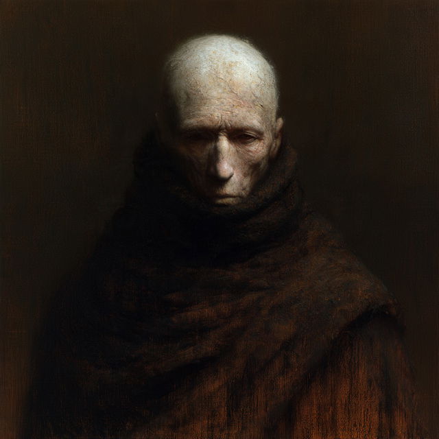 Odd Nerdrum style, Midjourney V8.2, render 1 of 4