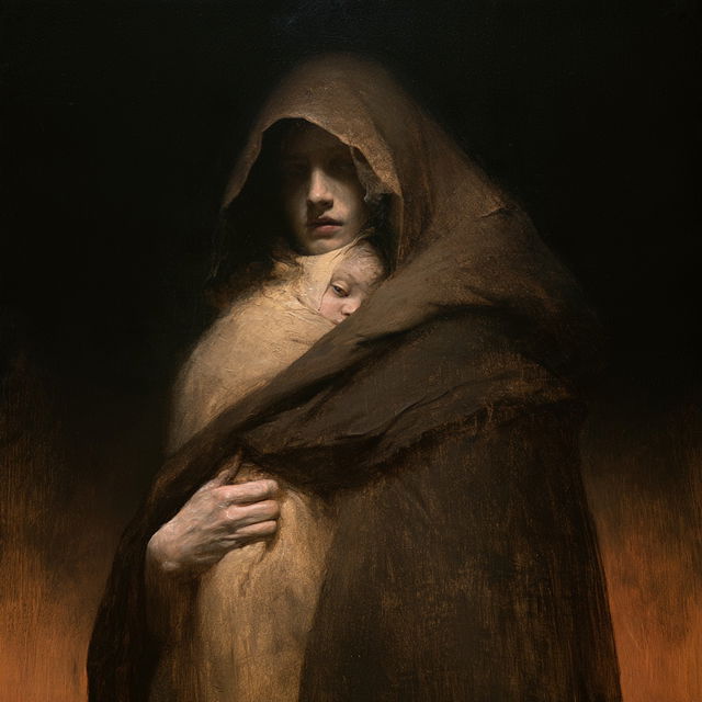 Odd Nerdrum style, Midjourney V8.2, render 4 of 4