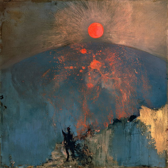 Odilon Redon style, Midjourney V8.2, render 4 of 4