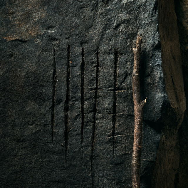 Ogham style, Midjourney V8.2, render 4 of 4