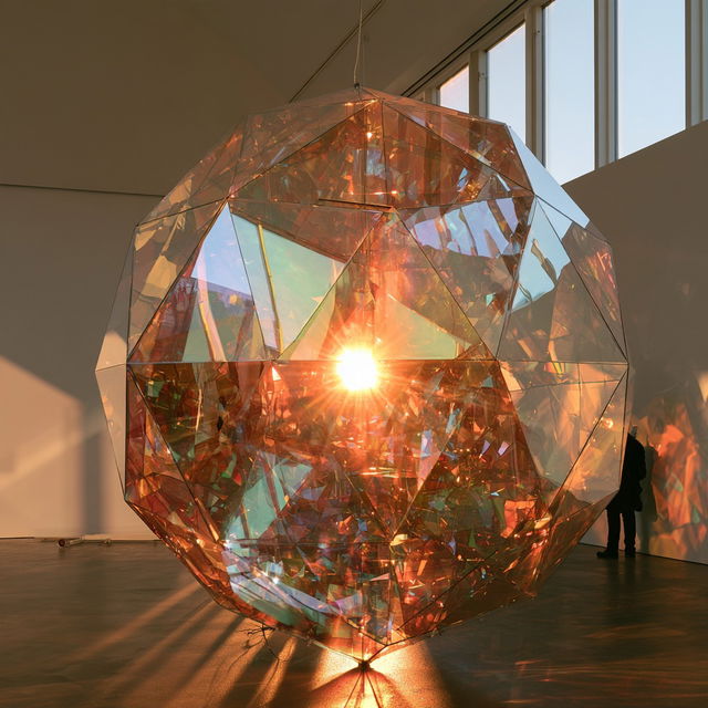 Olafur Eliasson style, Midjourney V8.2, render 2 of 4