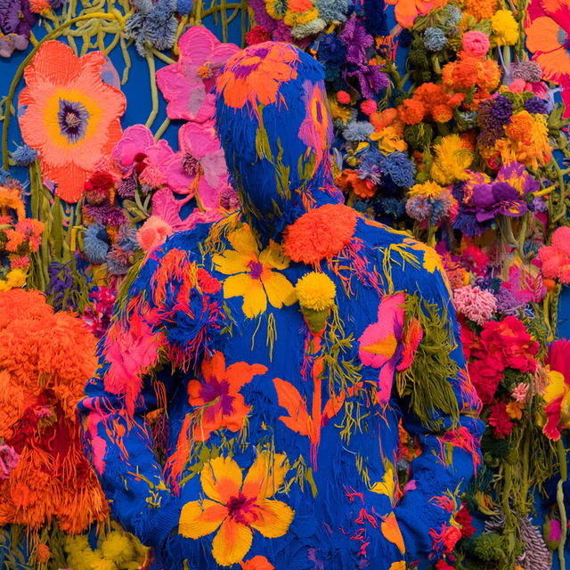 Olek style, Midjourney V8.2, render 3 of 4