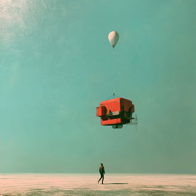 Oliver Jeffers style, Midjourney V8.2, render 2 of 4