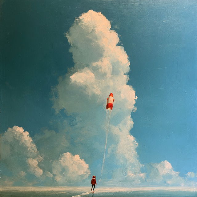 Oliver Jeffers style, Midjourney V8.2, render 1 of 4