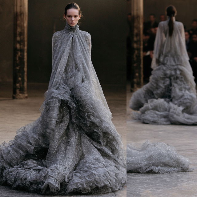 Olivier Theyskens style, Midjourney V8.2, render 1 of 4