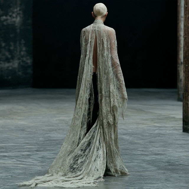 Olivier Theyskens style, Midjourney V8.2, render 3 of 4
