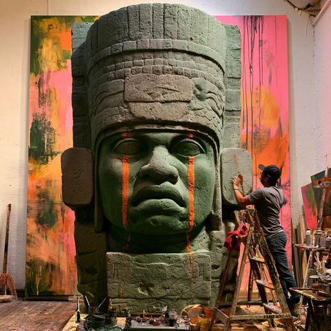 Olmec art style (Genres), Midjourney V8.2