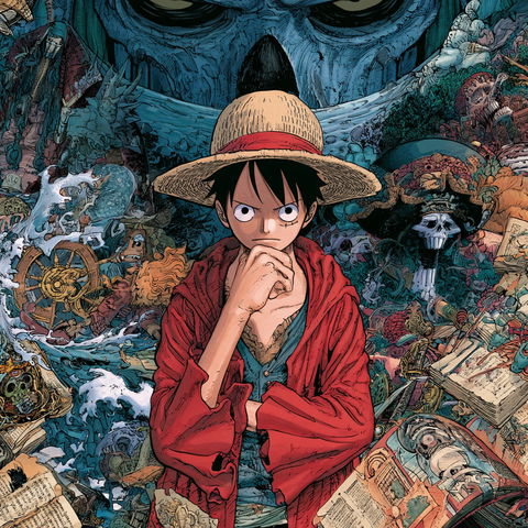 One Piece style (Titles), Midjourney V8.2