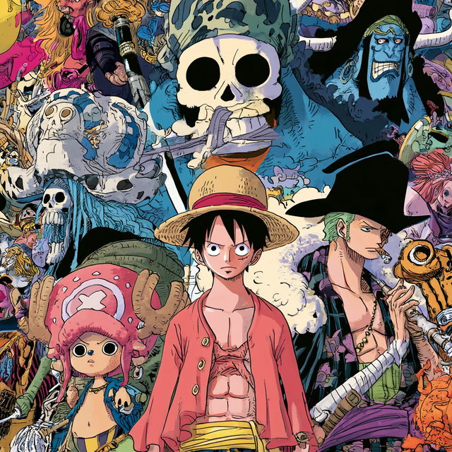 One Piece style, Midjourney V8.2, render 3 of 4