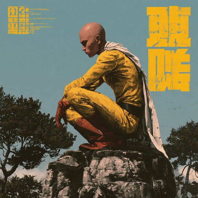 One-Punch Man style, Midjourney V8.2, render 4 of 4