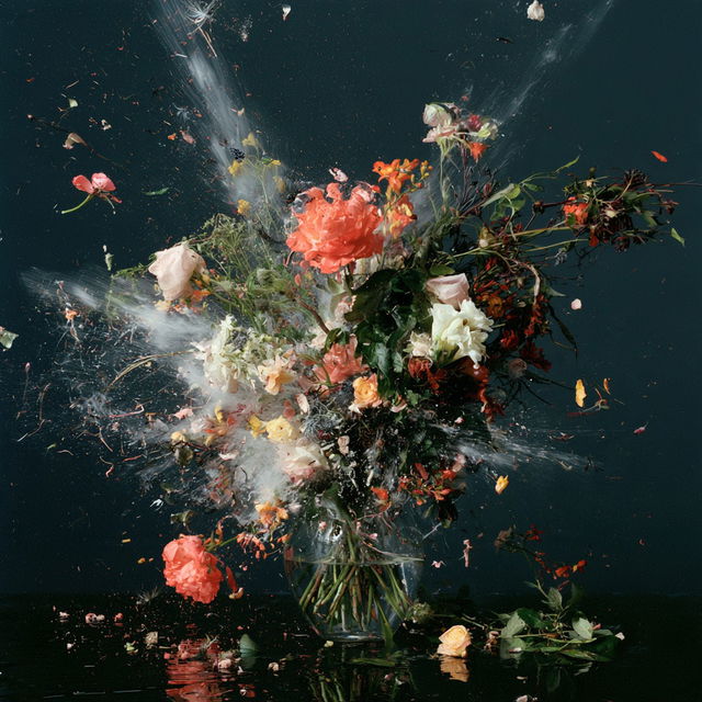 Ori Gersht style, Midjourney V8.2, render 2 of 4