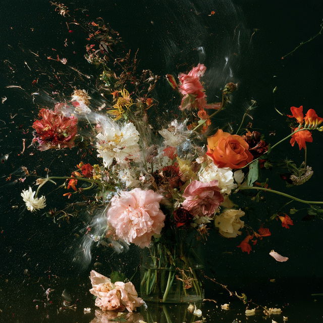 Ori Gersht style, Midjourney V8.2, render 4 of 4