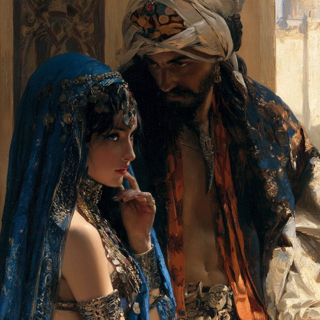 Orientalism style, Midjourney V8.2, render 2 of 4