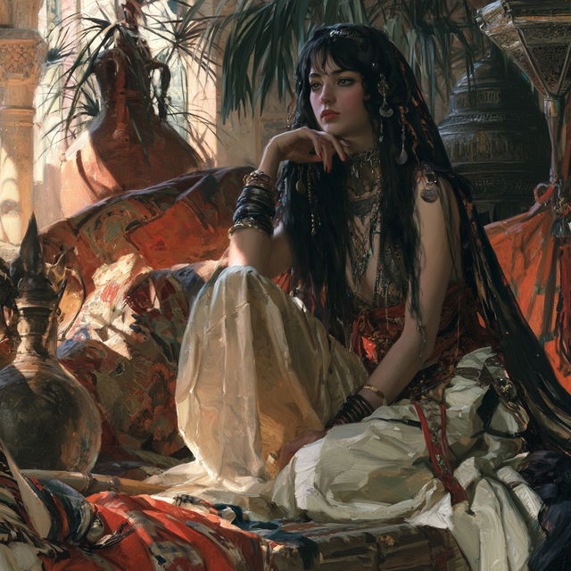 Orientalism style, Midjourney V8.2, render 1 of 4