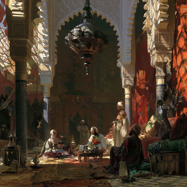 Orientalism style, Midjourney V8.2, render 3 of 4