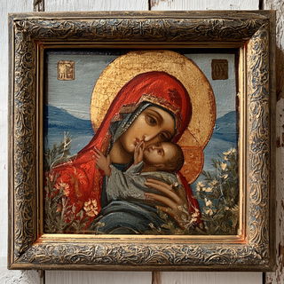 Orthodox icon style, Midjourney V8.2, render 4 of 4