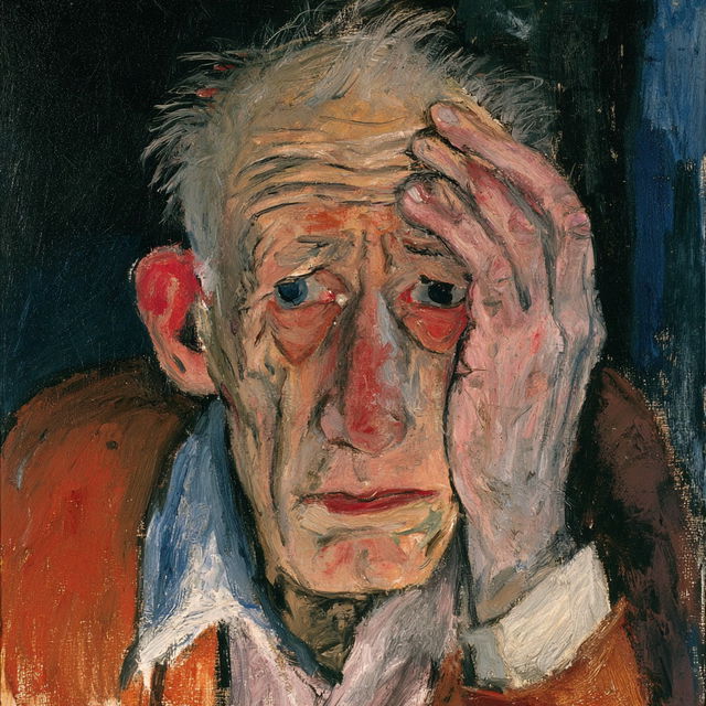 Oskar Kokoschka style, Midjourney V8.2, render 3 of 4