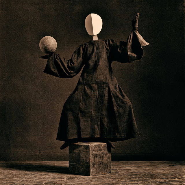 Oskar Schlemmer style, Midjourney V8.2, render 4 of 4