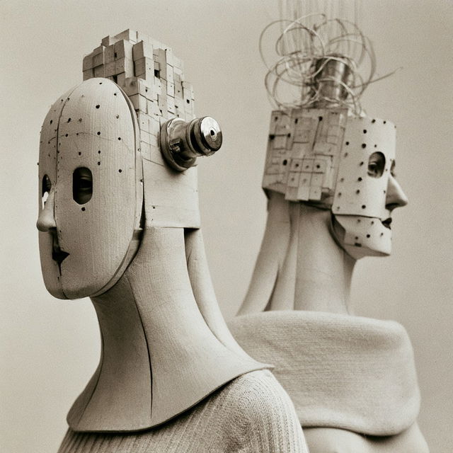 Oskar Schlemmer style, Midjourney V8.2, render 3 of 4