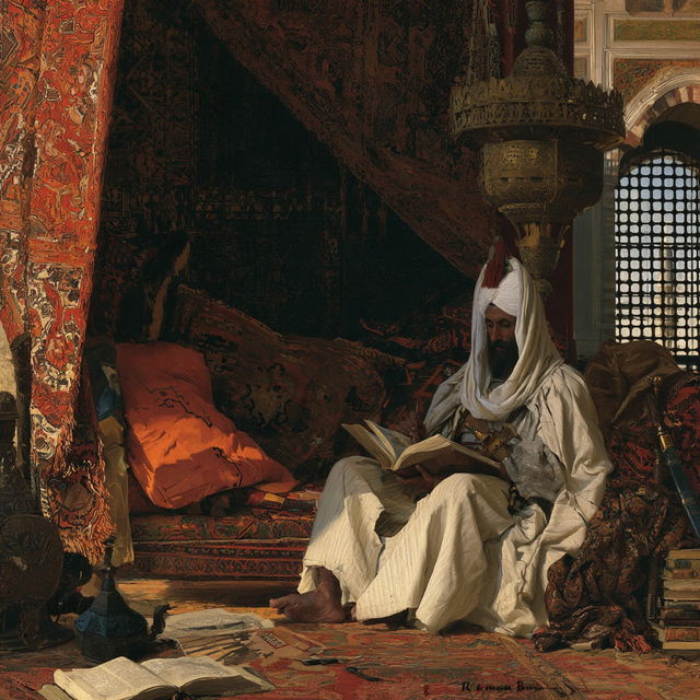 Osman Hamdi Bey style, Midjourney V8.2, render 1 of 4