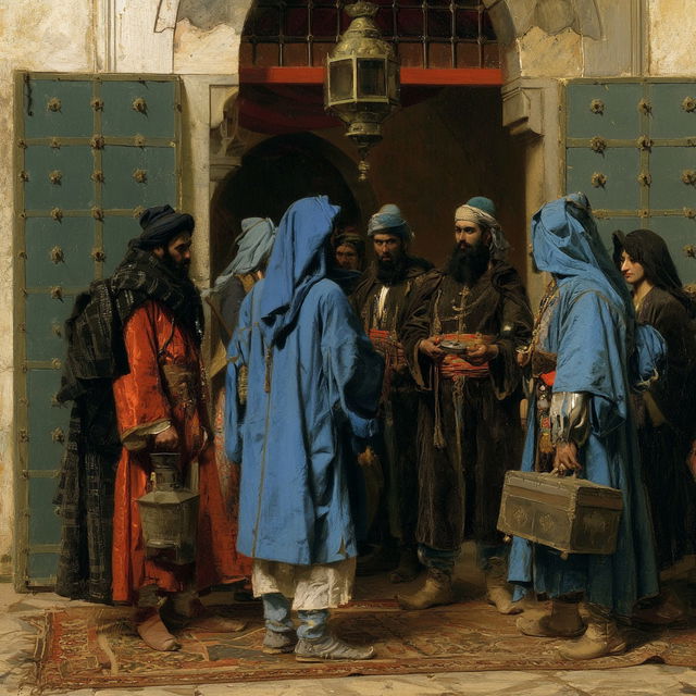Osman Hamdi Bey style, Midjourney V8.2, render 4 of 4