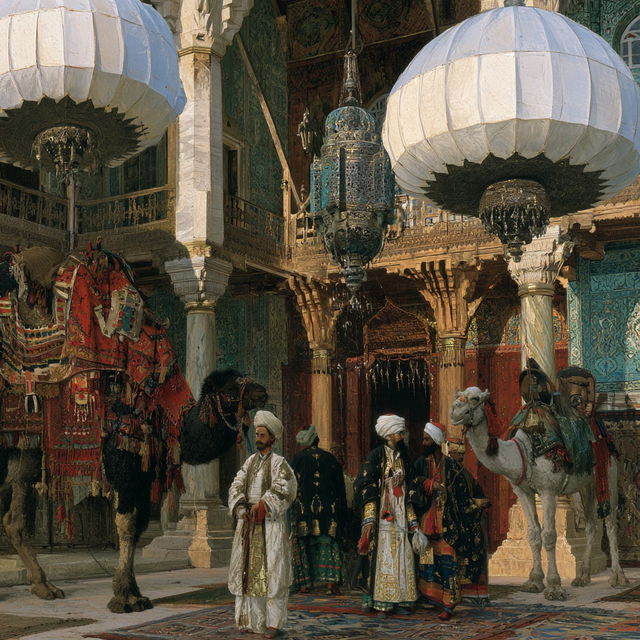 Osman Hamdi Bey style, Midjourney V8.2, render 3 of 4