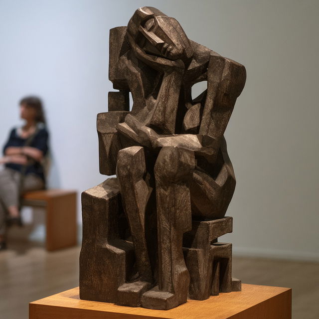 Ossip Zadkine style, Midjourney V8.2, render 3 of 4