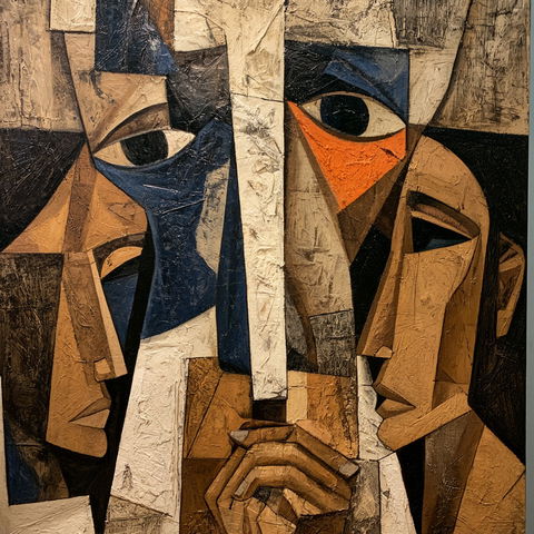 Oswaldo Guayasamin style (Painters), Midjourney V8.2